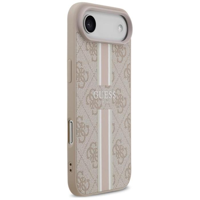 Guess - Guess iPhone 17 Air Mobilskal MagSafe 4G Printed Stripes - Rosa