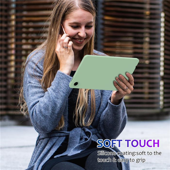 A-One Brand - Galaxy Tab A9 Mobilskal Silikon Anti-Scratch - Grön