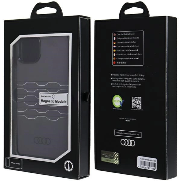 Audi - Audi iPhone 15/14 Plus Mobilskal Magsafe IML - Svart