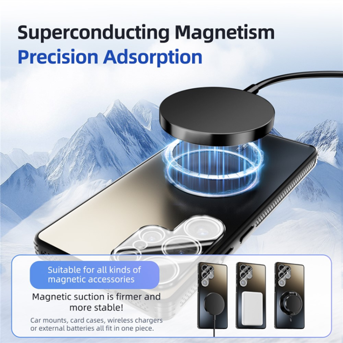 ABEEL - ABEEL Galaxy S25 Ultra Mobilskal Magsafe Cooling Matte - Vit