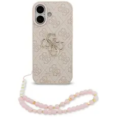 Guess - Guess iPhone 17 Mobilskal 4G Strap 4G Classic Logo - Rosa