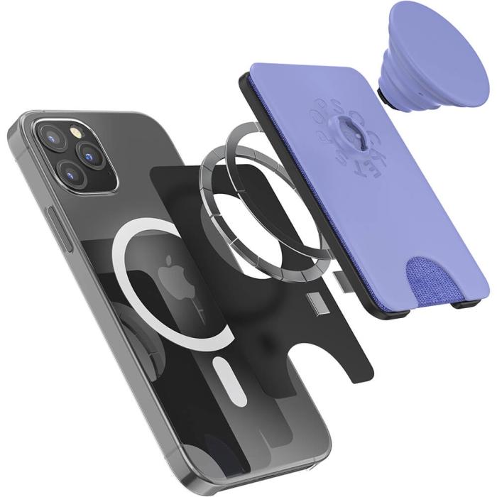 PopSockets - PopWallet för Magsafe med Grip Deep Periwinkle - Lila