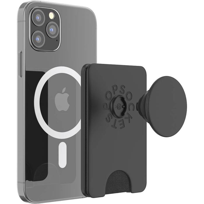 PopSockets - PopWallet för Magsafe med Grip - Svart