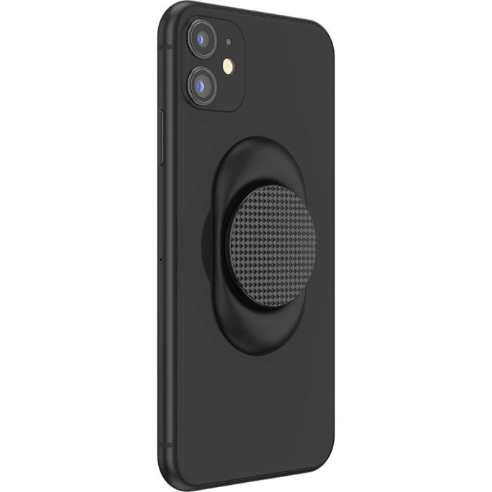 UTGATT - POPSOCKETS Pocketable Knurled Black Avtagbart Grip med Ställfunktion