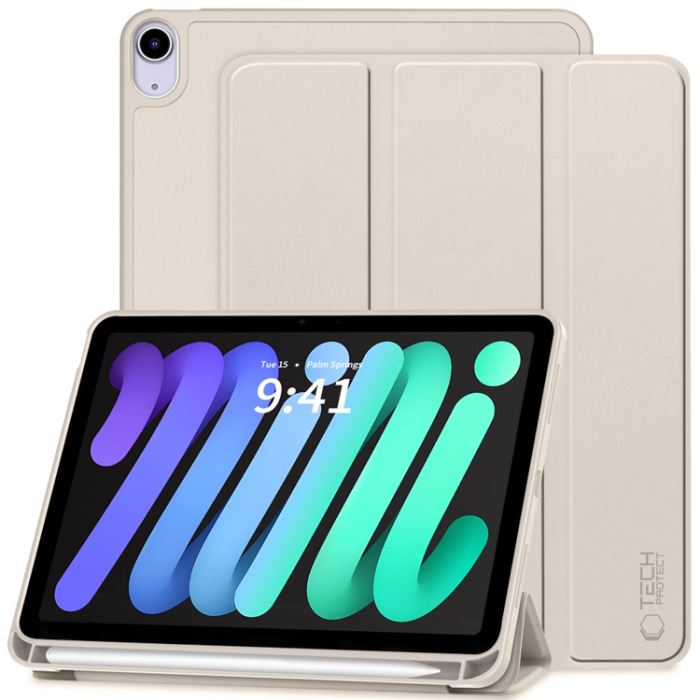 Tech-Protect - Tech-Protect iPad Mini 6/7 (2021-2024) Fodral med plats för pennna