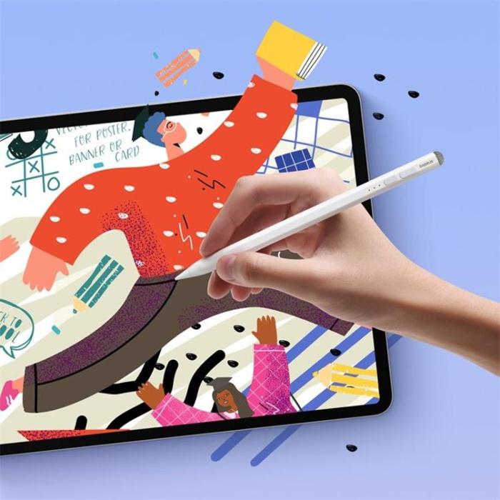 BASEUS - Baseus Stylus Penna Smooth Active Med USB-A Till Loghtning Kabel