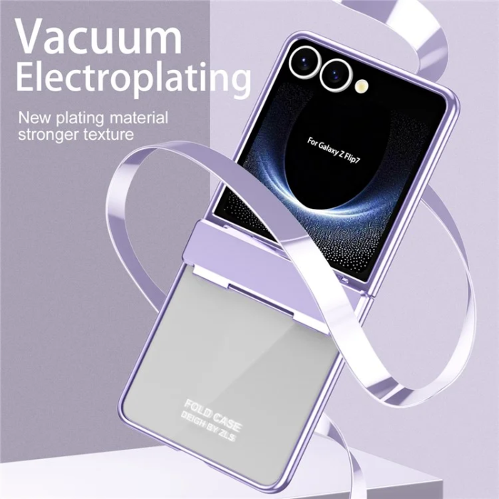 A-One Brand - Galaxy Z Flip 7 Mobilskal Electroplating PC Folding - Lila