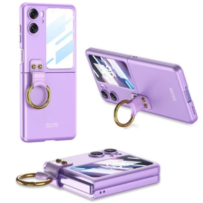 OEM - Oppo Find N2 Flip Mobilskal Ringhållare Kickstand - Lila