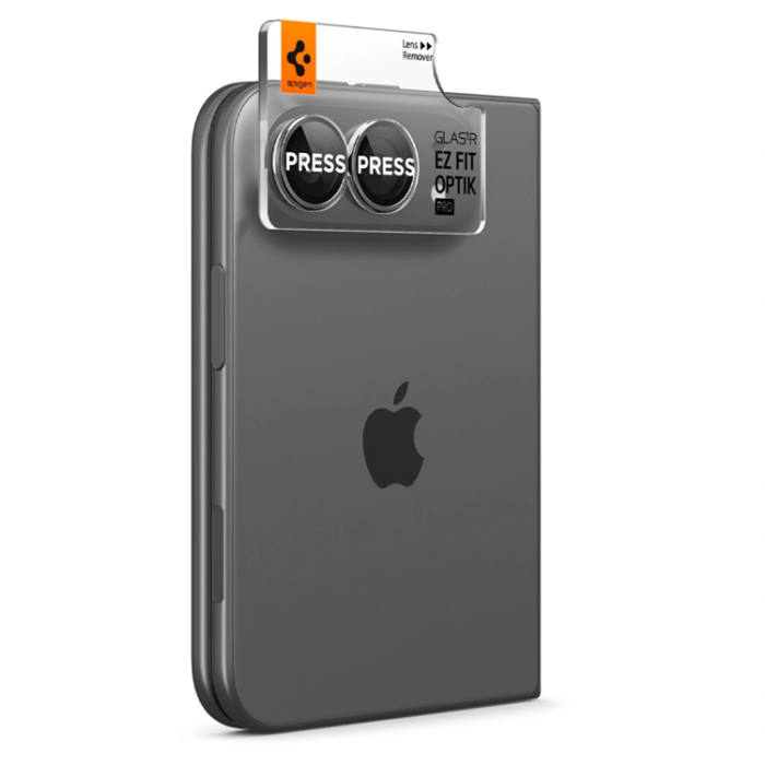 Spigen - Spigen [2-Pack] Härdat Glas Kameralinsskydd För iPhone Duo EZ Fit Optik Pro