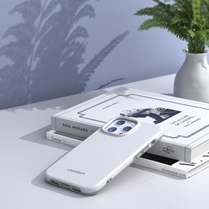 Choetech - Choetech iPhone 13 Pro Max Skal Magsafe MFM Anti-drop - Vit