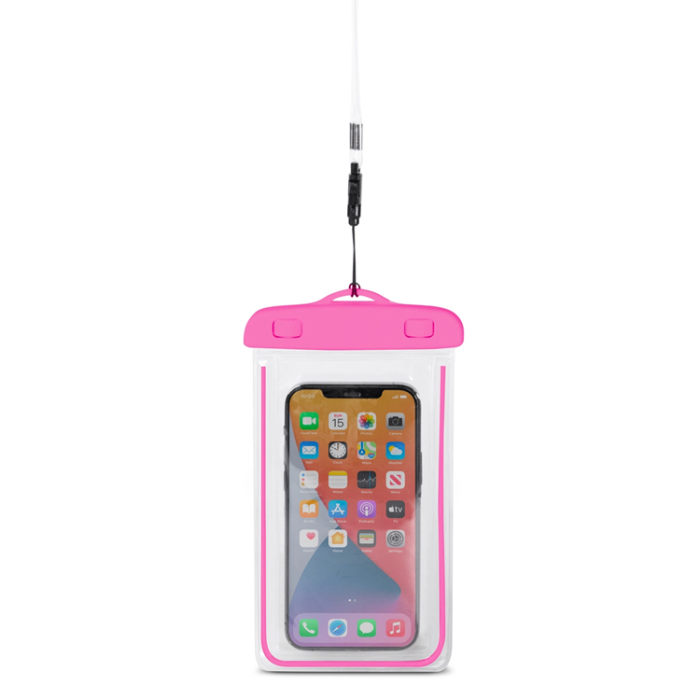 OEM - Vattentätt Mobilfodral PVC Med Lanyard - Rosa