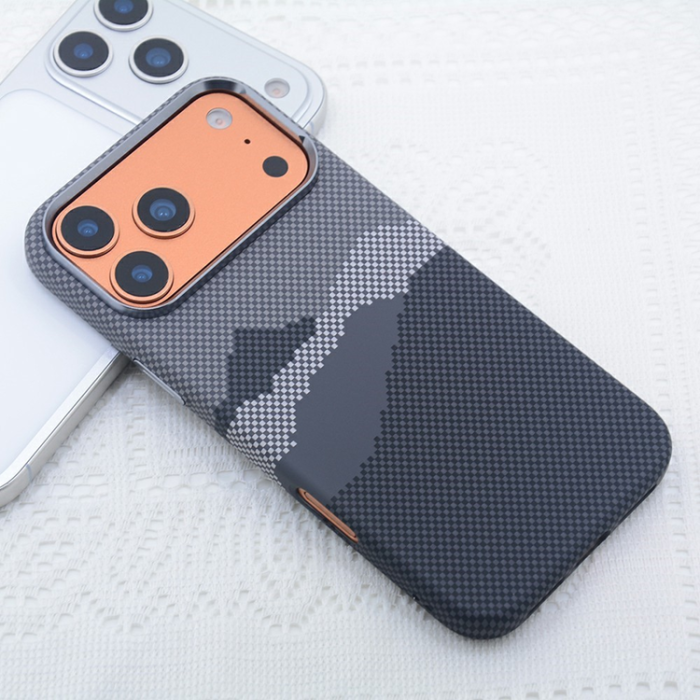 A-One Brand - iPhone 17 Pro Max Mobilskal MagSafe Carbon Fiber - Svart Berg