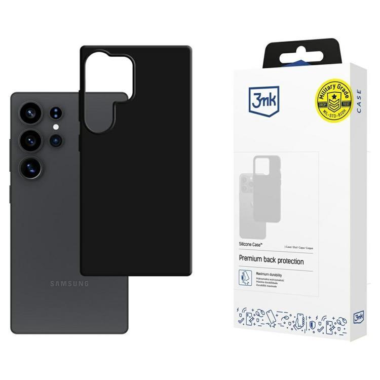 3MK Galaxy S25 Ultra Mobilskal Silikon - Svart | 2353 | AlltMobil