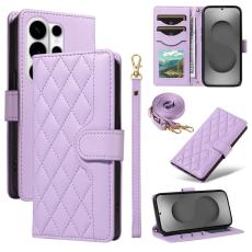 OEM - Rhombus Samsung Galaxy S26 Ultra Pl&aring;nboksfodral Konstl&auml;der - Lila