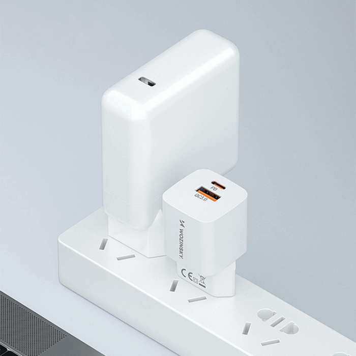 Wozinsky - Wozinsky Väggladdare 20W USB-C/USB-A - Vit