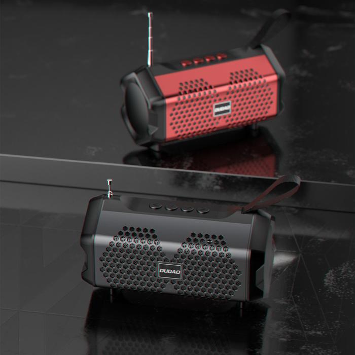 Dudao - Dudao Trådlös Bluetooth 5.0 Högtalare 3W 500mAh Radio - Svart