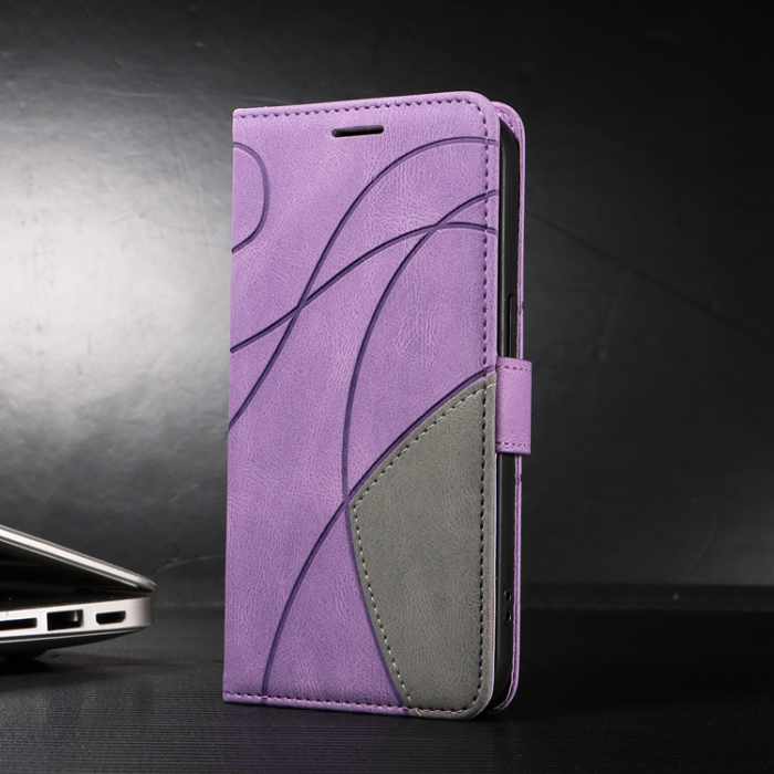 A-One Brand - OnePlus 15 5G Konstläder Plånboksfodral Bi-Färg Splicing Design