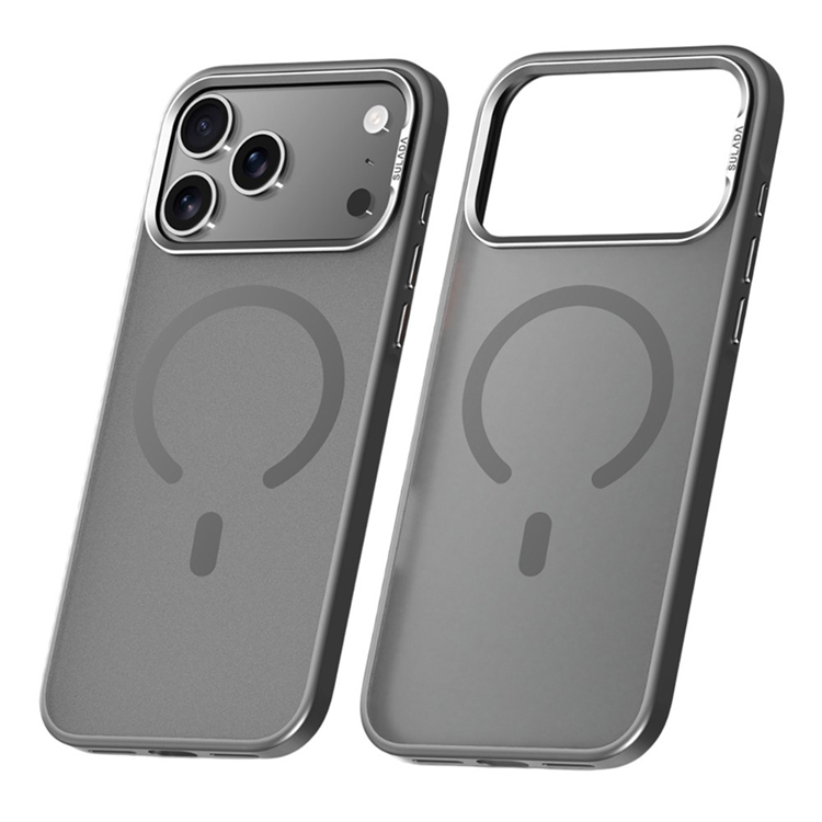 SULADA iPhone 17 Pro Mobilskal MagSafe PC+TPU - Grå | 2353 | AlltMobil