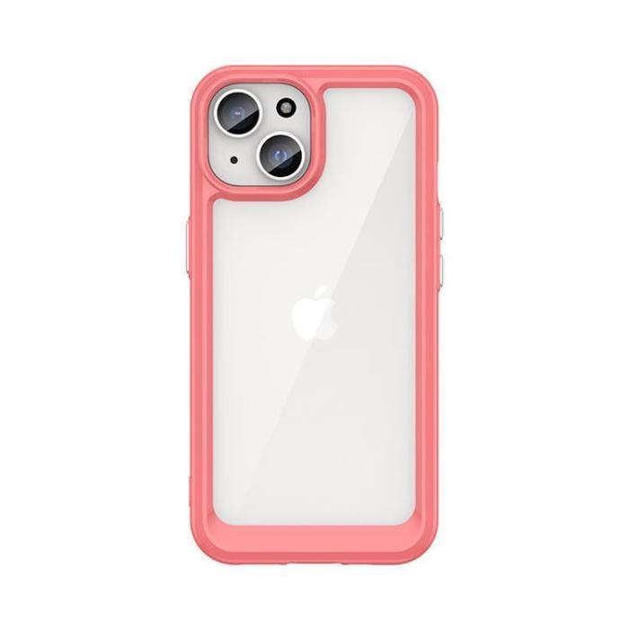 OEM - iPhone 15 Plus Mobilskal Outer Space - Röd