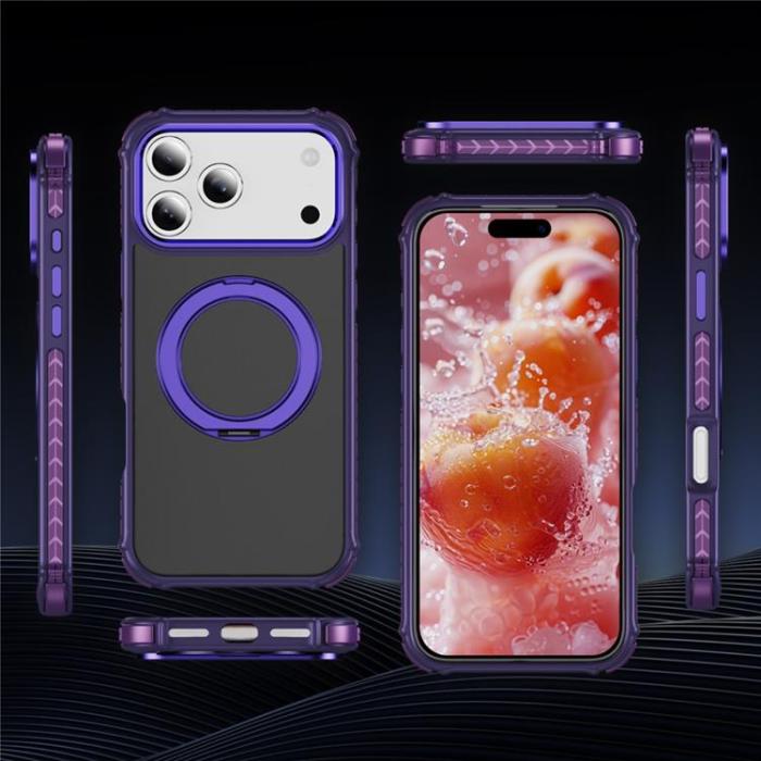 A-One Brand - iPhone 17 Pro Mobilskal MagSafe Skin Touch - Mörklila