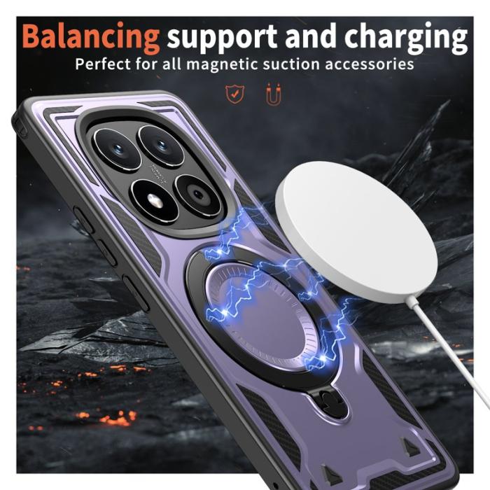 N/A - Xiaomi Redmi Note 14 Pro 5G Skal Plast MagSafe Skydd - Lila