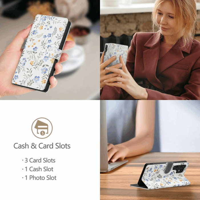 Tech-Protect - Tech-Protect Galaxy A26 5G Plånboksfodral - Spring Flowers