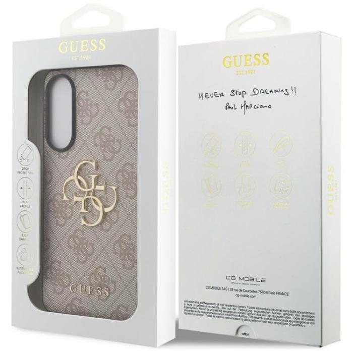 Guess - Guess Galaxy S25 Edge Mobilskal Big 4G Logo Classic - Rosa