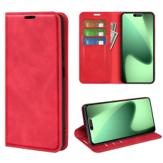 A-One Brand - iPhone 17 Pro Max Plånboksfodral Skin Touch - Röd