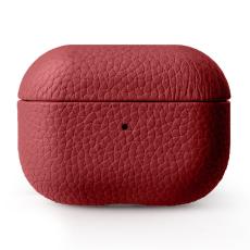 Melkco - MELKCO Fodral f&ouml;r Apple AirPods Pro &Auml;kta l&auml;der R&ouml;d