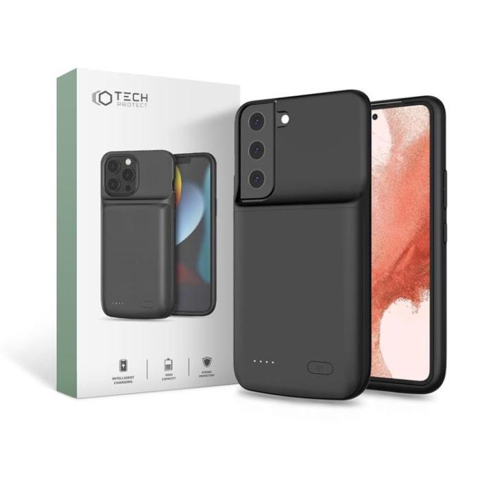 UTGATT - Tech-Protect Batteriskal Galaxy S22 4700mAh - Svart