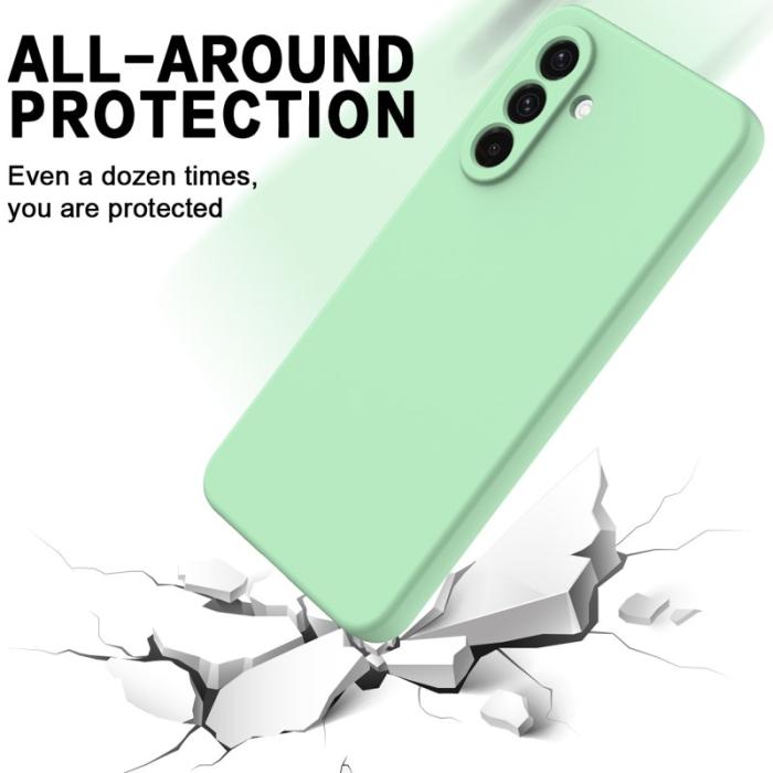OEM - Mobilskal till Samsung Galaxy S26+ Flytande Silikon Med Handrem - Grön