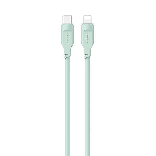 USAMS Kabel USB-C–Lightning 20W 1,2m Lithe (US-SJ566) - Grön