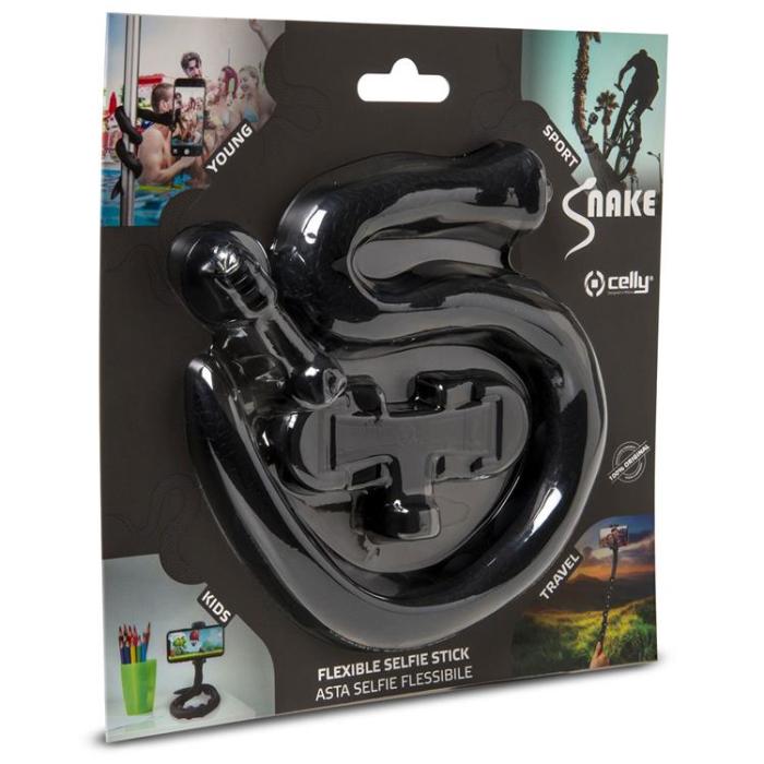 Celly - Celly Snake Flexibel selfie-stick - Svart