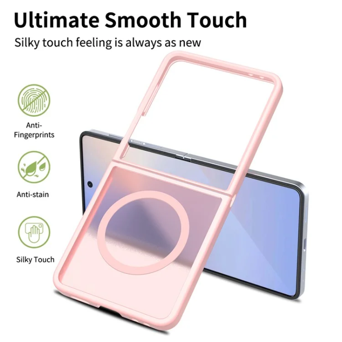 A-One Brand - Galaxy Z Flip 7 Mobilskal Magsafe Acrylic - Rosa