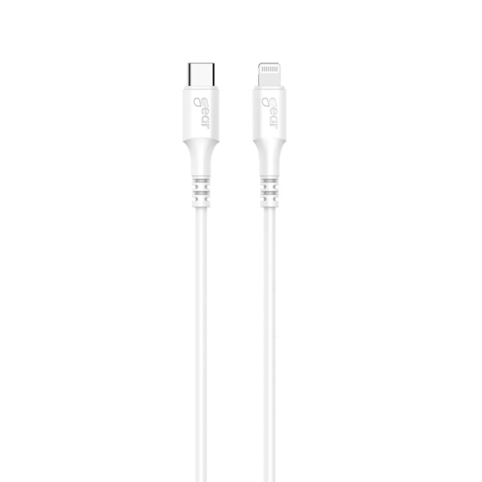 GEAR - GEAR LaddUSB-C till Lightning kabel 2m Vit MFI C94