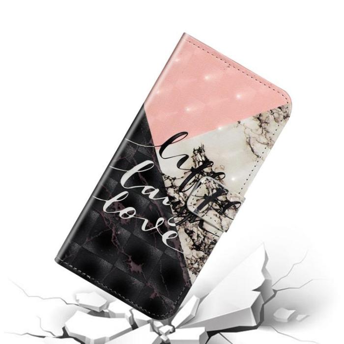 A-One Brand - iPhone 14 Plus Plånboksfodral Folio Flip - Svart Marble