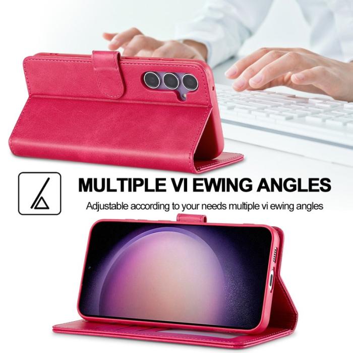 LC.imeeke - LC.IMEEKE Plånboksfodral för Samsung Galaxy S26 Plus Konstläder - Rosa