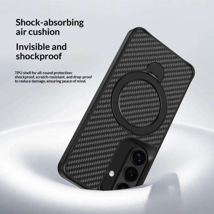 OEM - Mobilskal för Samsung Galaxy S26 Magnetiskt Kickstand TPU + PC - Svart