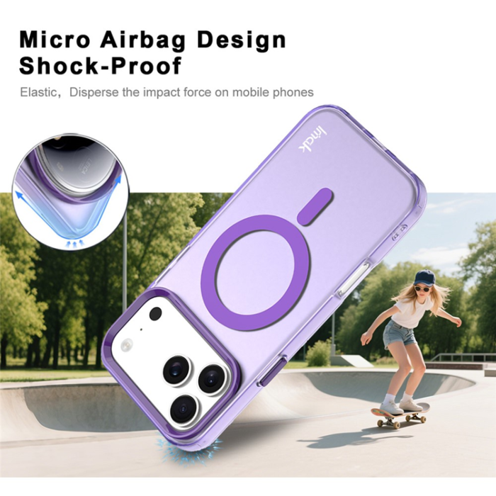 Imak - IMAK iPhone 17 Pro Mobilskal MagSafe Anti Drop - Lila