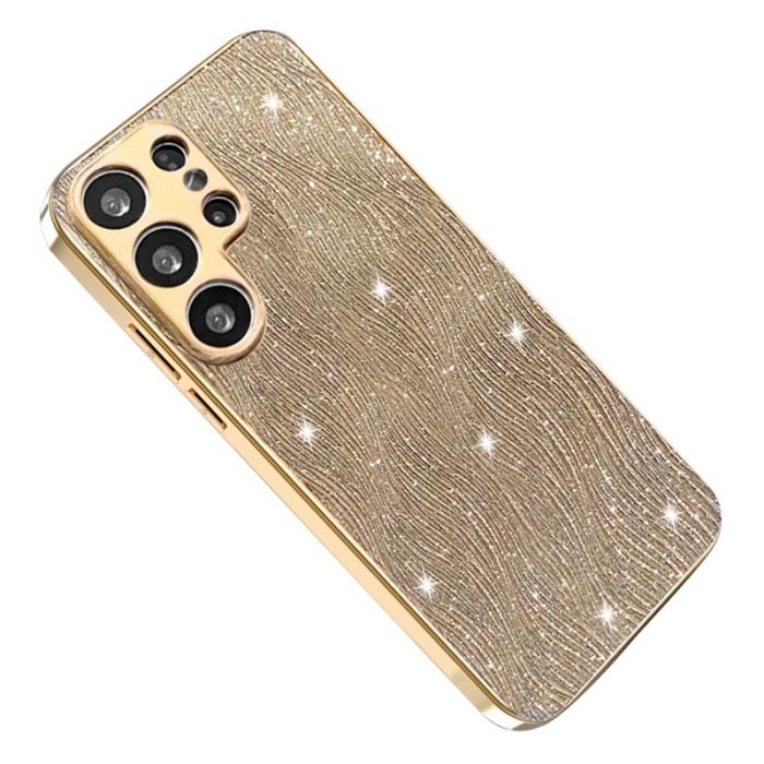 OEM - Mobilskal för Samsung Galaxy S26 Ultra Elektropolerad PU + TPU - Guld