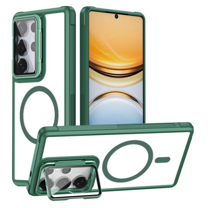 OEM - Mobilskal för Samsung Galaxy S26 Ultra Magnetiskt Transparent - Grön