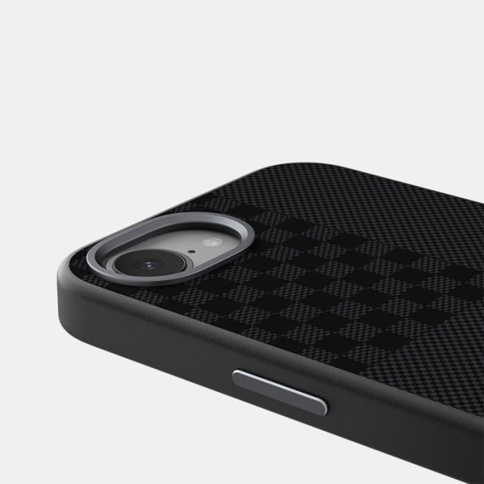 ABEEL - ABEEL Mobilskal till iPhone 16e MagSafe PC TPU Aluminium Svart