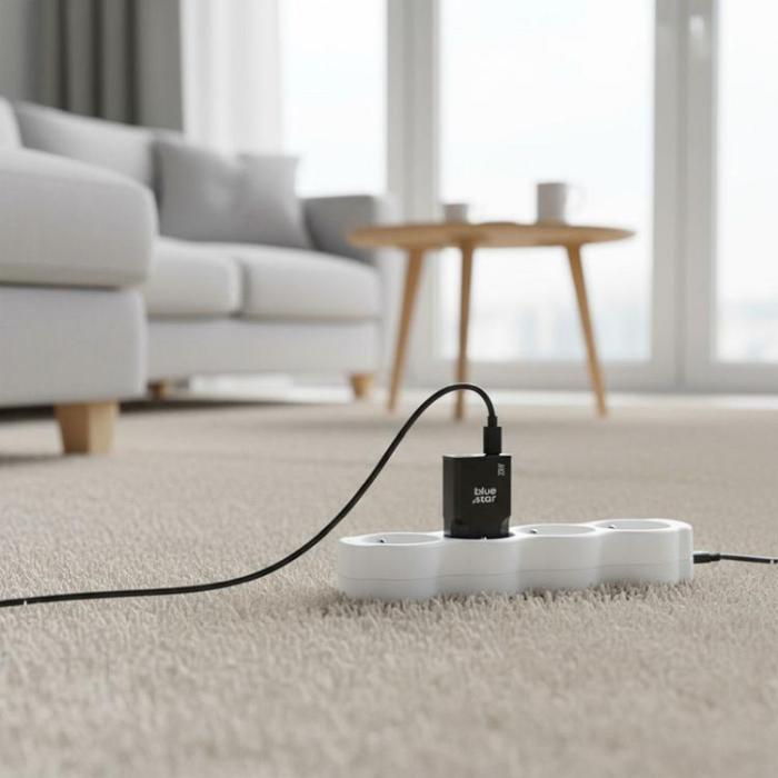 Blue Star - Blue Star Snabbladdare PD 25W USB-C USB-A GaN QC4.0 3A - Svart