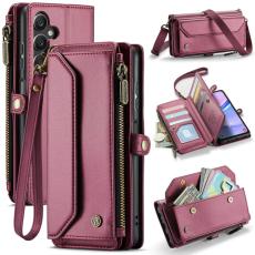 Caseme - CASEME Pl&aring;nboksfodral Konstl&auml;der f&ouml;r Samsung Galaxy A16 5G - R&ouml;d