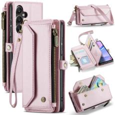 Caseme - CASEME Pl&aring;nboksfodral Konstl&auml;der f&ouml;r Samsung Galaxy A16 5G - Rosa