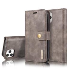DG.MING - DG.MING 2-in-1 &Auml;kta L&auml;der + PC Pl&aring;nboksfodral f&ouml;r iPhone 12 Pro - Gr&aring;