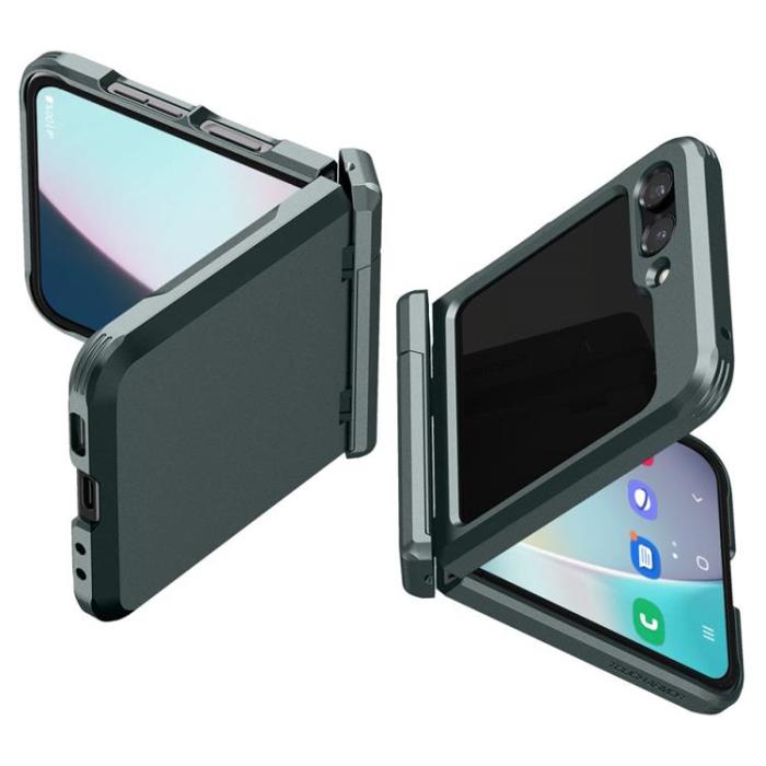 UTGATT - Spigen Galaxy Z Flip 5 Mobilskal Tough Armor Pro - Grön