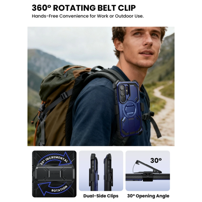 SupCase - SupCase Mobilskal För Galaxy S26 Ultra Magsafe IBLSN Armorbox Clip