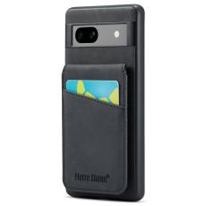 FIERRE SHANN - FIERRE SHANN Google Pixel 8 Fodral Kickstand PU+TPU - Svart