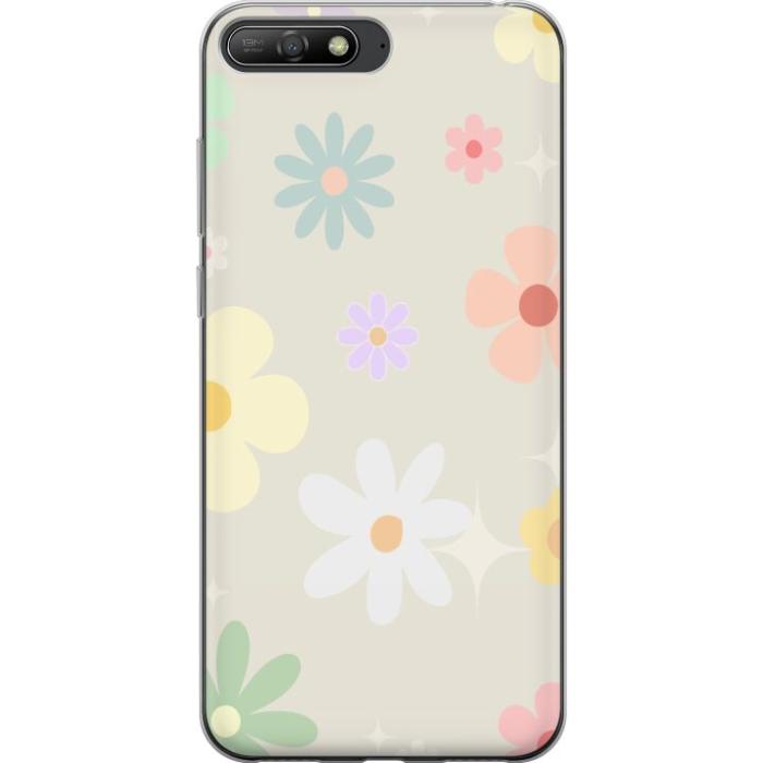 iSecrets - Mobilskal till Huawei Y6 (2018) med fejdande blommor